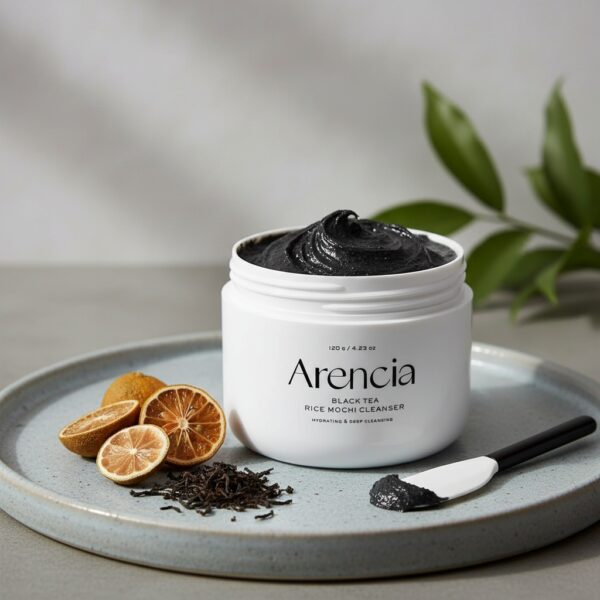 Arencia Black Tea & Yuzu Rice Mochi Cleanser 120 g