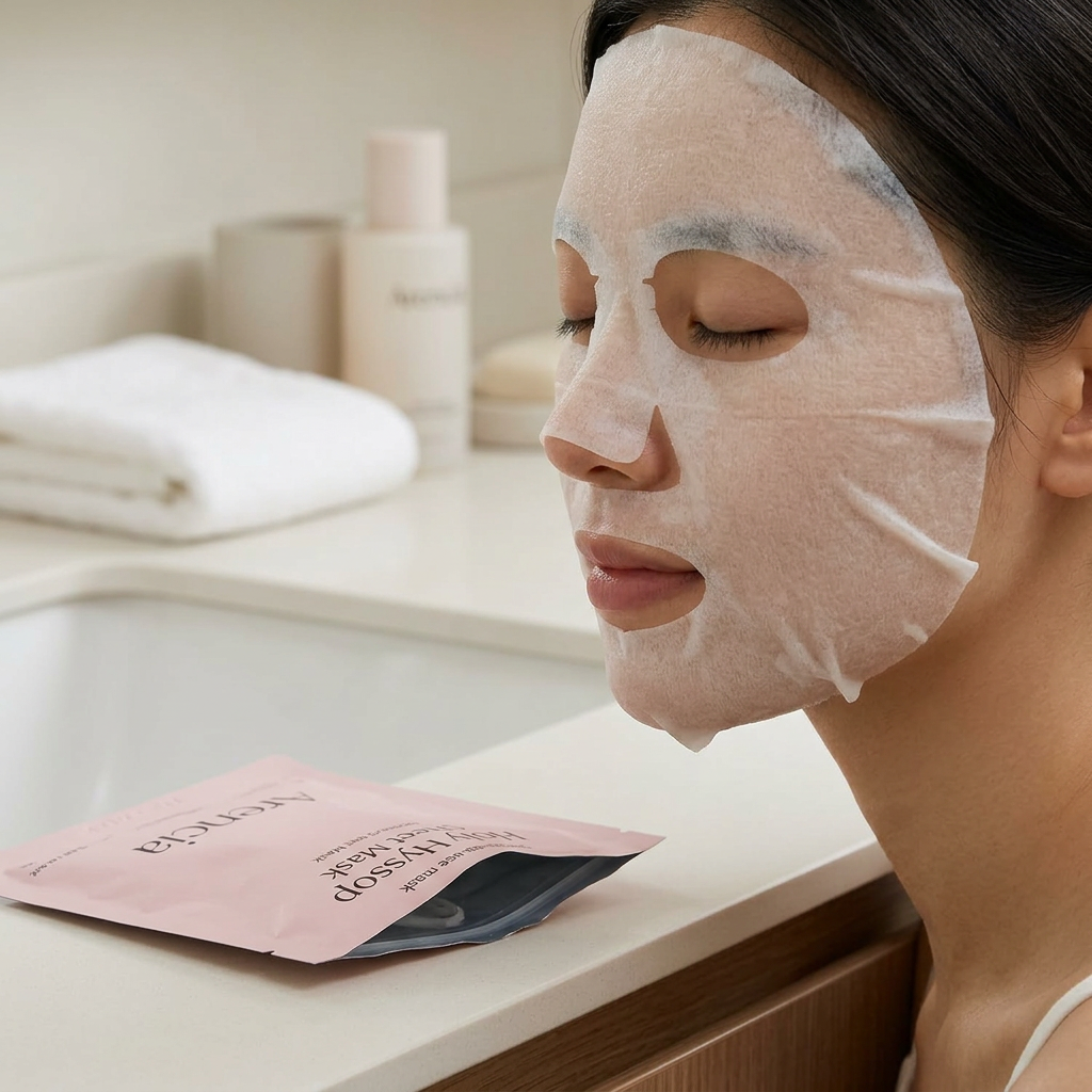 Maschera in tessuto Arencia Holy Hyssop: il verdetto che conta nell'uso reale